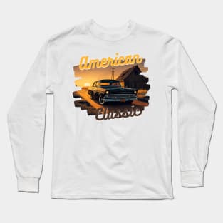 American Classic Car Inspired by the Ford Fairlane GT Long Sleeve T-Shirt